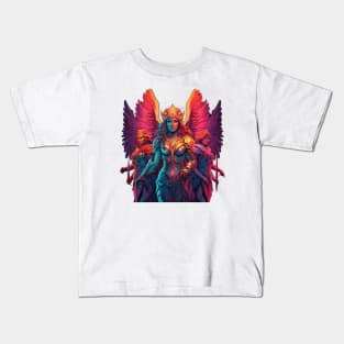 Aerial Amazons: Wings of Valor Kids T-Shirt